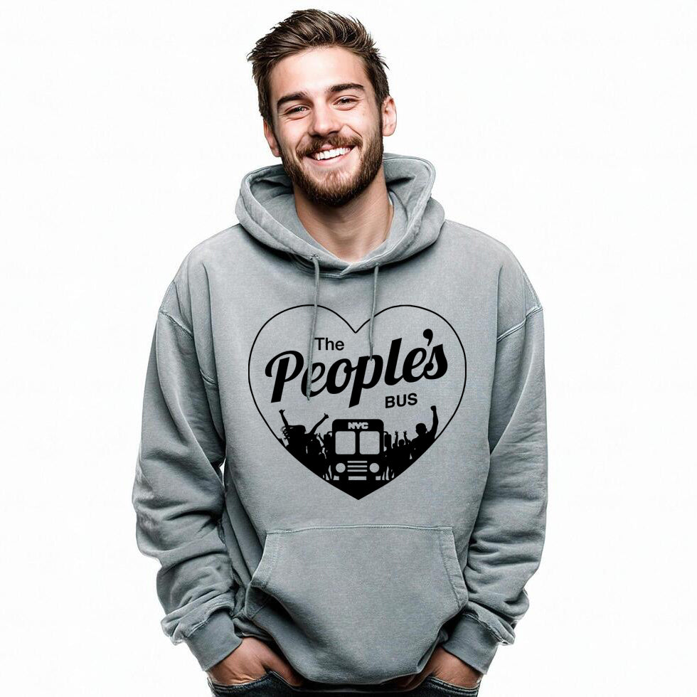 PEOPLE'S BUS - Hoodie (gray & black)