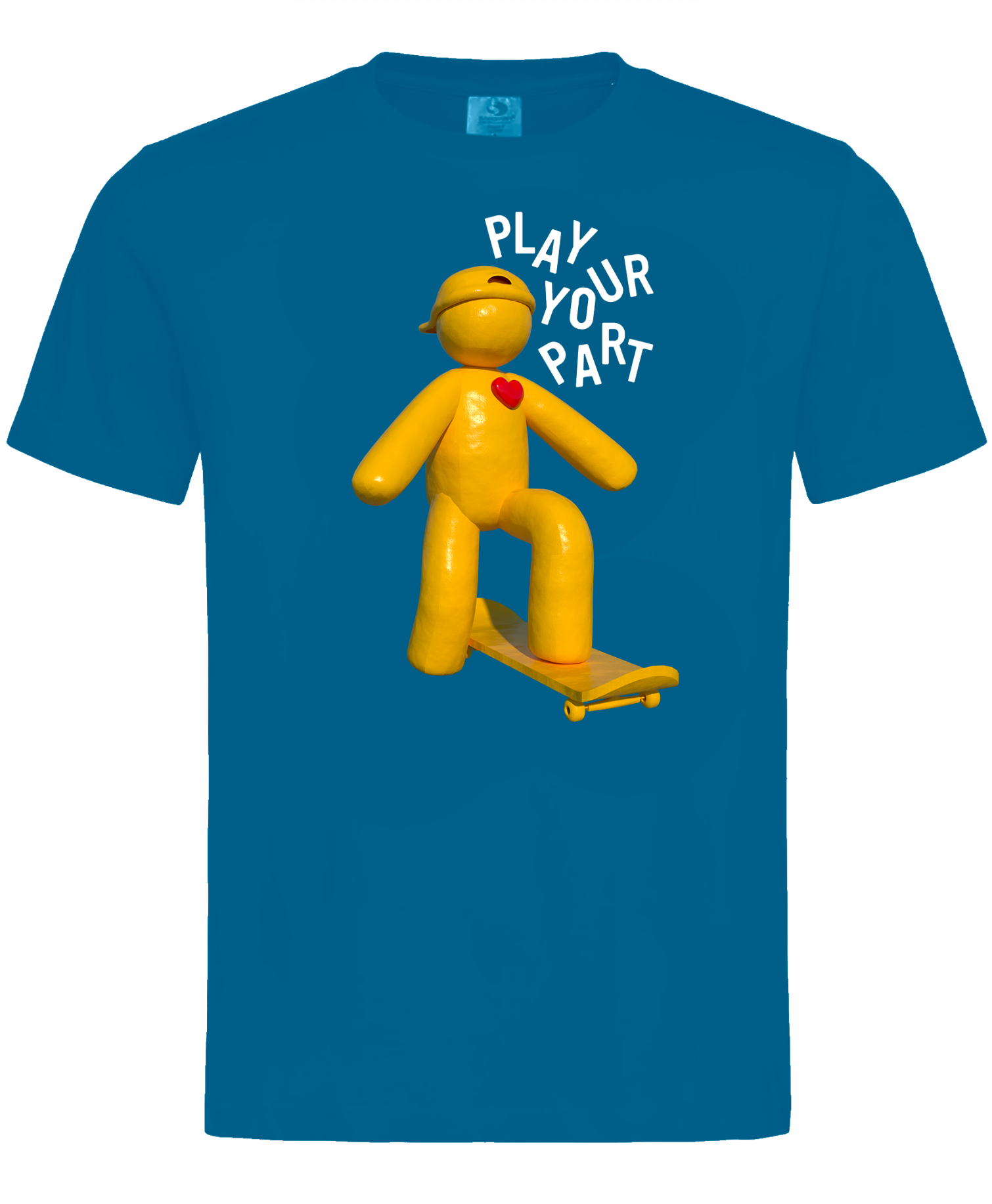 PLAY YOUR PART - Short Sleeve T-shirt (teal)